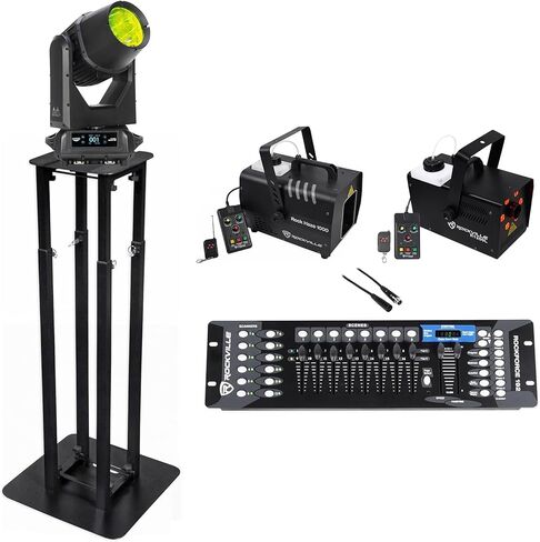 حزمة التوفير الصوتي: (1) حزمة ضوء ADJ Hydro Beam X12 مع (1) وحدة تحكم Rockville ROCKFORCE و(1) كابل RDX5M25، (1) حامل RTP32B، (1) آلة ROCKHAZE Hazer، (1) آلة الضباب R1200L (6 عناصر) in Saudi Arabia