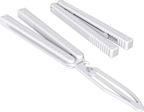 Nabalis X Will Hirsch Vulp Teflon Knife Balisong Trainer 6061 Aluminum Channel Handle With Zen Pins, Black in Saudi Arabia