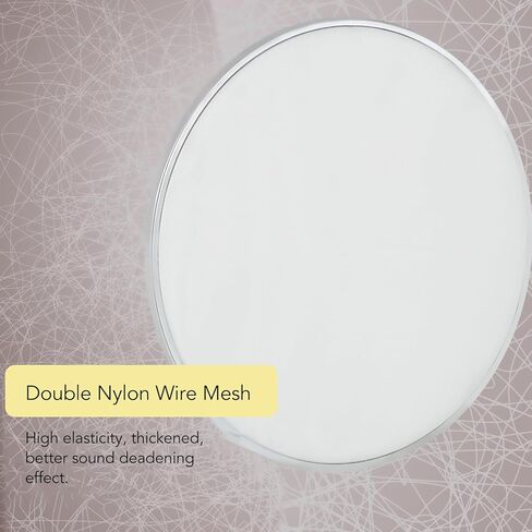 Drum Head, 10 Inch Reticulate White Color Sound Deadening Metal Polyester Film Snare Drum Head in Saudi Arabia