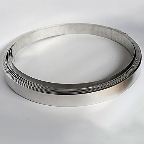 304 رقائق الفولاذ المقاوم للصدأ سمك 0.05 مم إلى 0.5 مم صفائح معدنية من الفولاذ، لوحة رفيعة رفيعة، شريط ضيق عرض 10 مم إلى 50 مم للمطبخ DIY صناعة الأعمال المعدنية الصناعية (0.05 مم * 10 مم * 1000 مم) in Kuwait