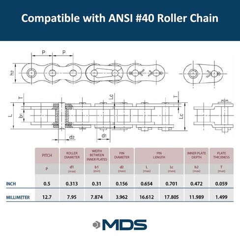 #40 Roller Chain Idler Sprocket 5/8" Bore Hardened 17 Tooth - 40BB17-5/8 in Kuwait