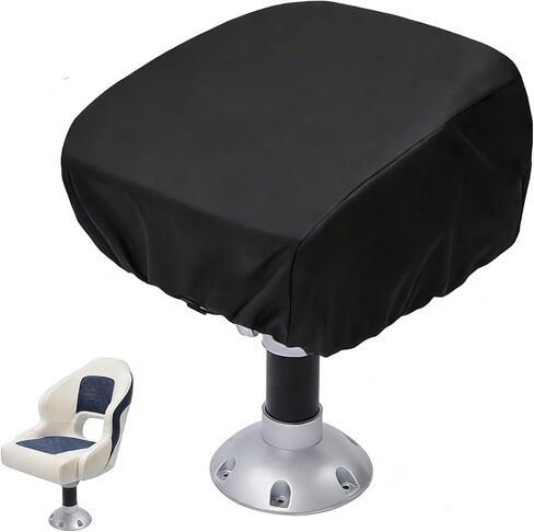 غطاء مقعد قارب قابل للطي مقاوم للماء 210D مادة شديدة التحمل مقاومة للطقس أغطية كراسي صيد قابلة للقطر 20 عرض × 18 عمق × 14 ارتفاع بوصة (2، أزرق) in Kuwait