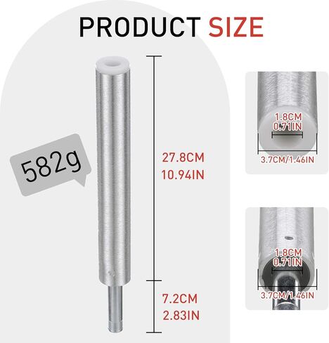 Bolaxin 3/4" Aluminum Marine Boat Seat Pedestal Post – 11" Lock-in Swivel Base Pole for Pontoon, Bass & Fishing Boats, Durable Corrosion-Resistant Seat Extension Post with Non-Threaded Steel Pin in Saudi Arabia
