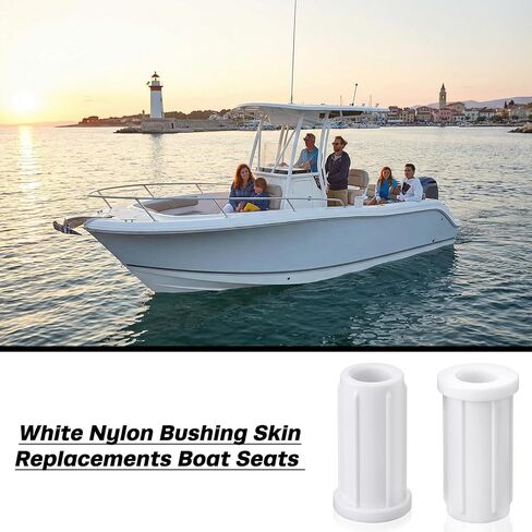 4 Pcs 3/4 Inch White Nylon Bushing Skin Replacement Pin Boat Seat Bushing - White Nylon Base Post, Replacement Part for Marine Seats in Saudi Arabia