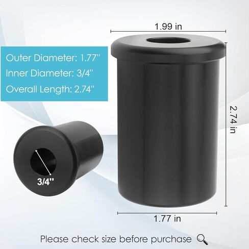 SP-14000 Pedestal Adapter Bushing, Compatible with Attwood Swivl-Eze Boat Seat Pedestal, 1.77" Base x 3/4" Pin, Replacement Post Adapter in Kuwait