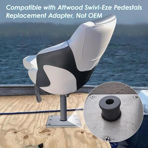 SP-14000 Pedestal Adapter Bushing, Compatible with Attwood Swivl-Eze Boat Seat Pedestal, 1.77" Base x 3/4" Pin, Replacement Post Adapter in Kuwait