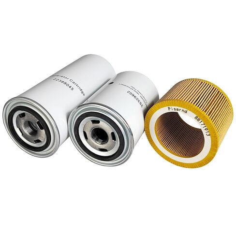 طقم الفلتر 22388045 فاصل الزيت 39329602 فلتر الزيت 88171913 فلتر الهواء المتوافق مع ضاغط الهواء اللولبي UP5 UP6؛22388045=24121212 in Kuwait