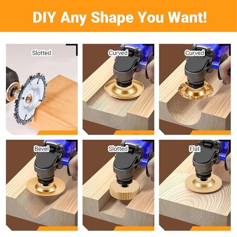 14 Pcs Angle Grinder Wood Carving Disc Set, Stump Grinding Tools for 4" or 4 1/2" Angle Grinder Flap Disc Flap Sanding Wheels for Woodworking Cutting Carving Sanding and Polishing in Saudi Arabia