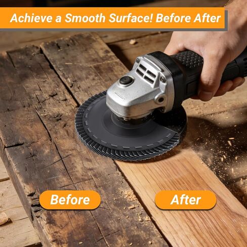 14 Pcs Angle Grinder Wood Carving Disc Set, Stump Grinding Tools for 4" or 4 1/2" Angle Grinder Flap Disc Flap Sanding Wheels for Woodworking Cutting Carving Sanding and Polishing in Saudi Arabia