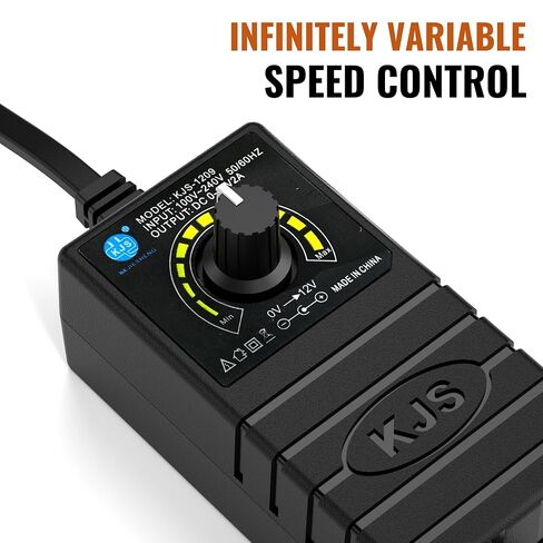 3800RPM Electric Motor, Vibration Motor DC 12V Vibrating Motor 10W Carbon Brush Motor w/Adjustable Power Supply for Electric Massage Chair Bed Industry Sieve Shaker More Vibrators in Kuwait