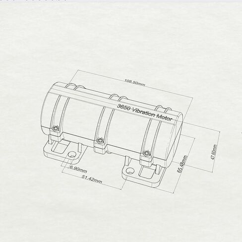 3800RPM Electric Motor, Vibration Motor DC 12V Vibrating Motor 10W Carbon Brush Motor w/Adjustable Power Supply for Electric Massage Chair Bed Industry Sieve Shaker More Vibrators in Kuwait