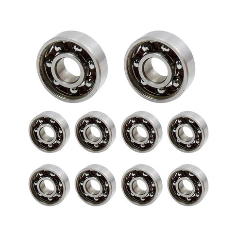 10Pcs Open Steel Skate Bearings Bearing High for Inline Skates Scooters Skate Bearings High Steel Bearing for Rollers Scooters in Saudi Arabia