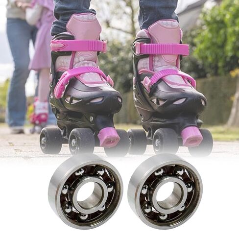 10Pcs Open Steel Skate Bearings Bearing High for Inline Skates Scooters Skate Bearings High Steel Bearing for Rollers Scooters in Saudi Arabia