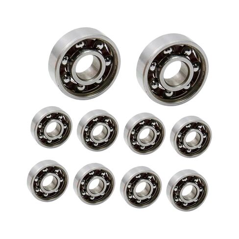 10Pcs Open Steel Skate Bearings Bearing High for Inline Skates Scooters Skate Bearings High Steel Bearing for Rollers Scooters in Saudi Arabia