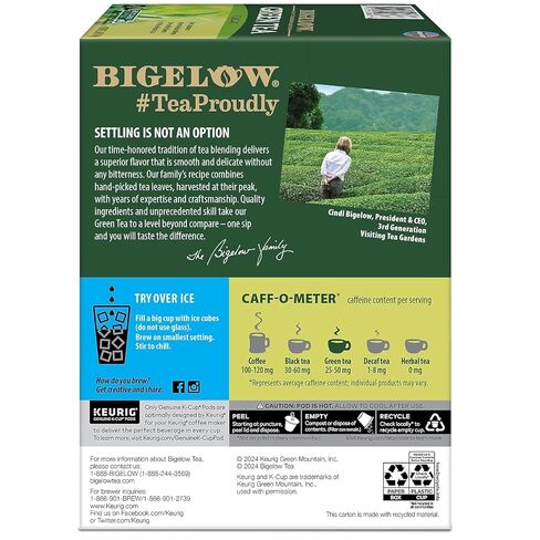 Bigelow Green Tea Keurig Single-Serve K-Cup Pods, (Pack of 24) in Kuwait