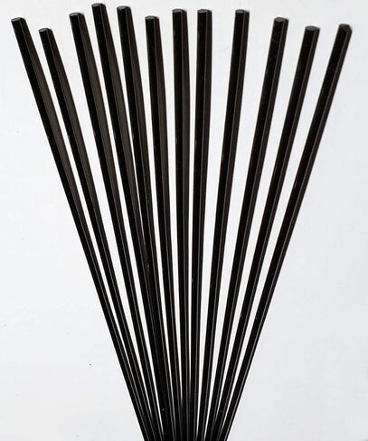12 قطعة بقطر 1/8 بوصة × 12 بوصة طويلة اللون من قضبان شبكي من الأكريليك الأسود غير الشفاف - قطر .125 - 3 مم - 12 قدم in Kuwait
