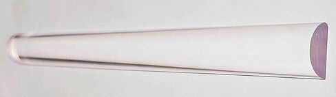 قطر 1 بوصة نصف دائري × اسمي 36 بوصة (35 7/8 بوصة) قضيب شبكي طويل من الأكريليك الشفاف - 1/2 دائري - قطر 25.4 مم تقريبًا in Kuwait