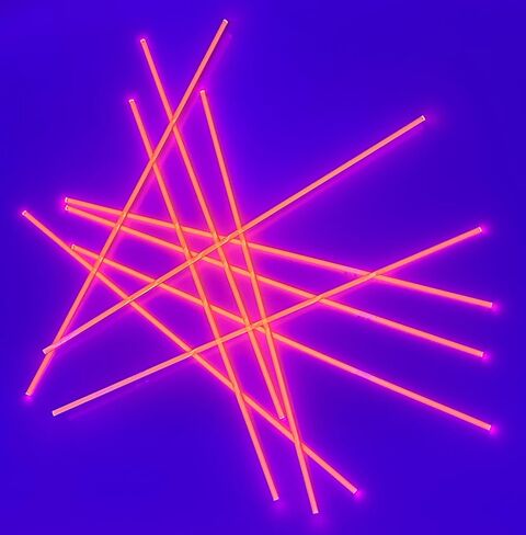 10 قطع بقطر 1/8 بوصة × 12 بوصة طويلة اللون برتقالي فلوري شفاف من الأكريليك شبكي - قطر .125 - حوالي 3 مم - 10 أقدام in Kuwait