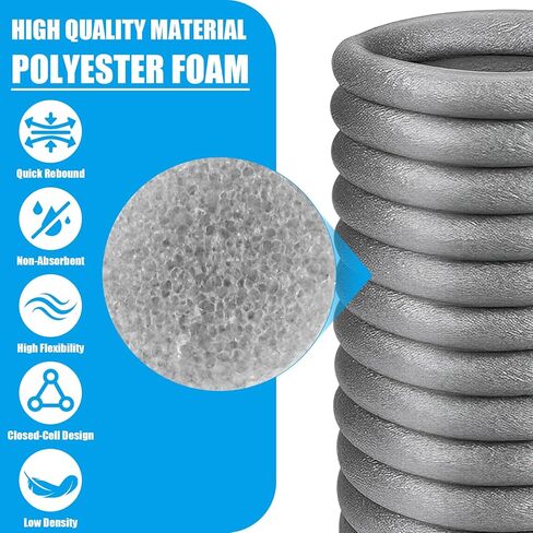 Backer Rod 3/4 Inch Diameter x 100 FT Length, Foam Backer Rod Caulk Saver, Bulk Foam Backing Rod for Gaps, Concrete Filling, Joints, Driveway Crack – Grey in Saudi Arabia