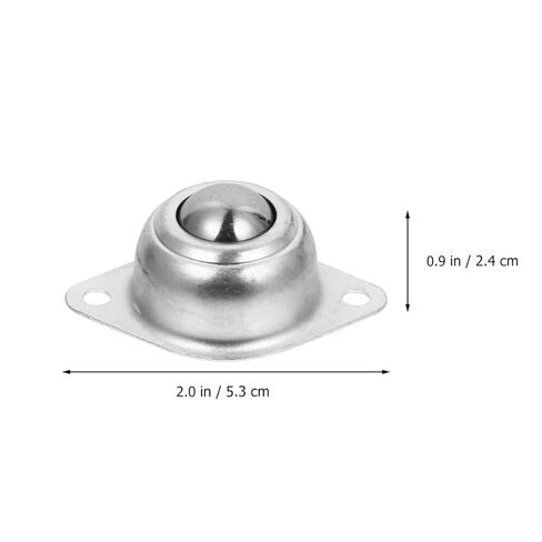 Luxshiny 8pcs Ball Transfer Casters Set with Nylon Rollers and Carbon Steel Universal Wheels, Heavy-Duty Transfer Bearing Casters for Material Handling and Industrial Applications in Saudi Arabia
