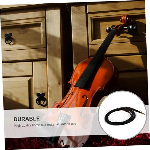 Garneck 2 Pack Viola Bow Hair Black Violin Bow Accessory for Violinists Horsehair for Viola Repair Kit for in Saudi Arabia