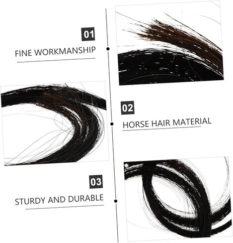 UPKOCH Portable Bow Hair Replacement Natural Horsetail Hair for Repair Accessories for Musicians and Expressiveness for Personal Use in Saudi Arabia