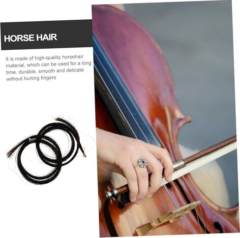 UPKOCH Portable Bow Hair Replacement Natural Horsetail Hair for Repair Accessories for Musicians and Expressiveness for Personal Use in Saudi Arabia