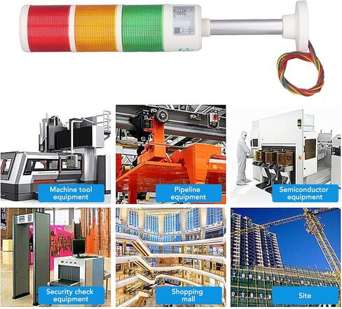 3 Layer LED Stack Tower Light Signal Indicator with Three Colors Machinery Equipment Operation Warning Light for Industrial Applications (12V) in Saudi Arabia