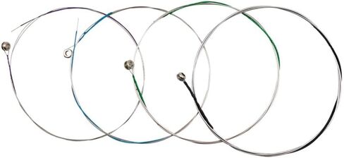 4Pcs Violin Strings Set AV16 - Steel Core Silver Wound with Ball End for 4/4 3/4 1/2 1/4 1/8 Violins, Full/4/4 Size Universal Fiddle Strings in Kuwait