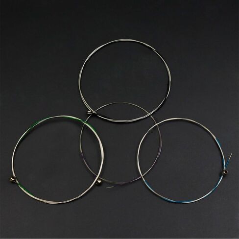 4Pcs Violin Strings Set AV16 - Steel Core Silver Wound with Ball End for 4/4 3/4 1/2 1/4 1/8 Violins, Full/4/4 Size Universal Fiddle Strings in Kuwait