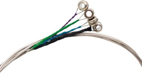 4Pcs Violin Strings Set AV16 - Steel Core Silver Wound with Ball End for 4/4 3/4 1/2 1/4 1/8 Violins, Full/4/4 Size Universal Fiddle Strings in Kuwait