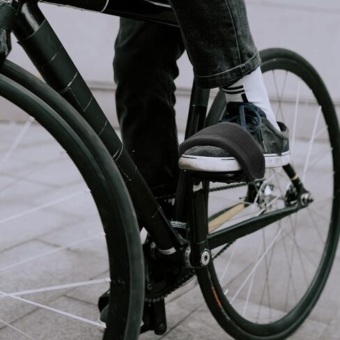 1 Pair Bicycle Muzzle Attachment for Kids Bikes Pedal Footrest Strips Adjustable Toe Clips Strap Cycling Part Nylon Black Indoor Mountain Compatible in Saudi Arabia