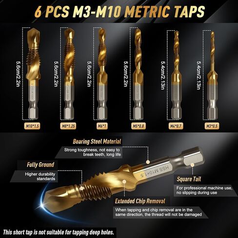 5pcs Step Step Drill Bit & 5pcs مجموعة الحفر المقلدة ، لكمة مركز 1pcs ، 13pcs مجموعة بتات الكوبالت ، مجموعة عمل عالي السرعة من الصلب للمعادن الصلبة ، ثقب متعدد صعد ل DIY (1/16 "-1/4) in Kuwait