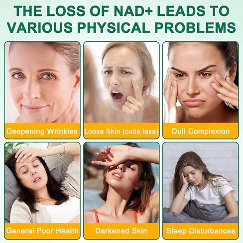 مكمل NAD 120 كبسولة، نيكوتيناميد ريبوسيد دهني، ريسفيراترول، كيرسيتين، NAD نيكوتيناميد ريبوسيد ريسفيراترول 910 ملغ للنساء والرجال، مكمل NAD لمكافحة الشيخوخة وتجديد الخلايا in Kuwait