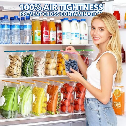 36Pcs Plastic Bag Sealer Sticks, AUHOKY Reusable Bag Sealing Clips with 5 Different Sizes, Keep Bags Airtight Watertight & Food Fresh, Easy Storage Accessories for Kitchen (Random Colors) in Kuwait