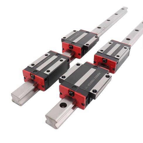 Professional HGH15 Linear Guide Rail HGH15CA Slide Bearing Block HGW15CC Flang for Ball Screw Motor Guide Rail Components(2 Rails 4 Hgh15ca,400mm) in Saudi Arabia
