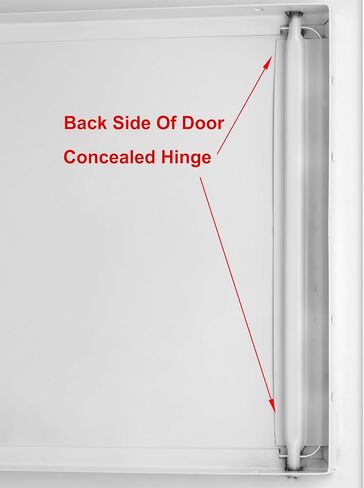 Premier 24x24 Universal Steel Flush Access Panel Door w/Keyed Cylinder Latch, White Prime Coat Finish, Wall, Ceiling Mounted Access Door for Drywall, Plumbing, Electrical, FL-5000 in Saudi Arabia