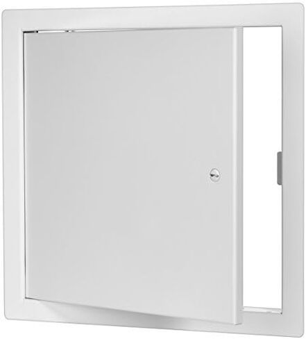 Premier 24x24 Universal Steel Flush Access Panel Door w/Keyed Cylinder Latch, White Prime Coat Finish, Wall, Ceiling Mounted Access Door for Drywall, Plumbing, Electrical, FL-5000 in Saudi Arabia