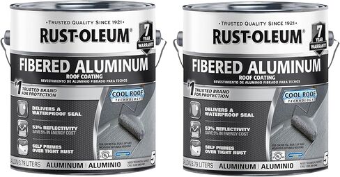 Rust-Oleum 510 Fibered Aluminum Roof Coating, 5 Gallon in Saudi Arabia