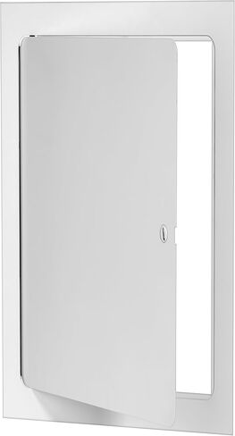 Premier 24x24 Universal Steel Flush Access Panel Door w/Keyed Cylinder Latch, White Prime Coat Finish, Wall, Ceiling Mounted Access Door for Drywall, Plumbing, Electrical, FL-5000 in Saudi Arabia