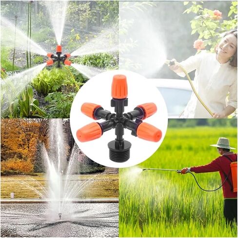 5-Nozzle 360° Rotating Sprinkler - Automatic Lawn & Garden Watering System in Kuwait