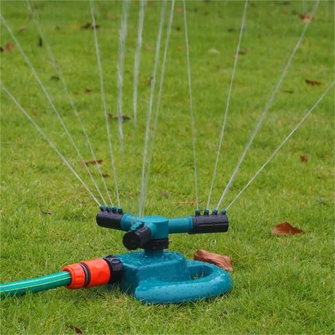 360° Automatic Rotating Sprinkler - Lawn & Garden Watering Nozzle with Full Coverage Spray in Kuwait