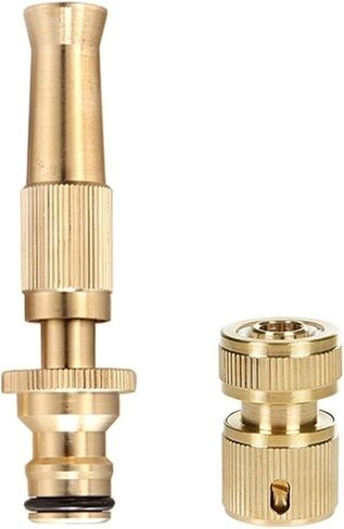Heavy Duty Brass Water Spraygun - Adjustable High Pressure Garden Hose Nozzle(Quick Connector 34) in Saudi Arabia