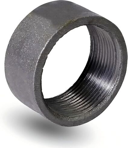 1-1/2'' Black Merchant Steel Half Coupling with Female Connection in Saudi Arabia