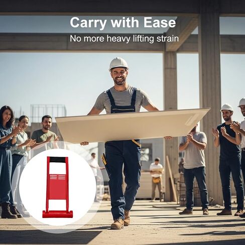 Plywood Carrier With Hook, Red Board Lifter, 176 Lbs Capacity Sheetrock Lift Panel Mover, Abs Drywall Carrier Handle, 6.5 X 14.6 In in Kuwait