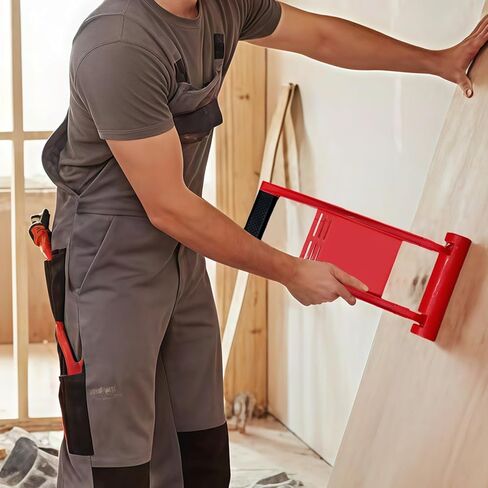 Plywood Carrier With Hook, Red Board Lifter, 176 Lbs Capacity Sheetrock Lift Panel Mover, Abs Drywall Carrier Handle, 6.5 X 14.6 In in Kuwait