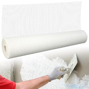 Fiberglass Mesh Roll 3.2x164 FT Plastering Mesh for Wall Crack Repair, Alkaline Resistant & Non-Adhesive 160g/m² Fibreglass Reinforcing Mesh Net for Plastering Interior Exterior Building Insulation in Kuwait