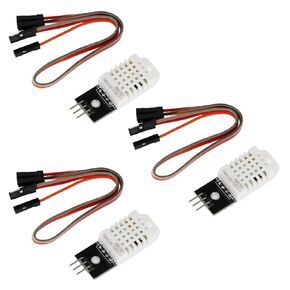 3 قطعة DHT22/AM2302 وحدة استشعار درجة الحرارة والرطوبة الرقمية وحدة استشعار درجة الحرارة والرطوبة استبدال SHT11 SHT15 لممارسة Arduino الإلكترونية DIY in Kuwait