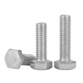 External Hex Bolts Stainless Steel Metric Full Thread Hexagon Head Cap Screw M3 M4 M5 M6 M8 M10 Locking Kit(M5x8mm (20Pcs)) in Kuwait