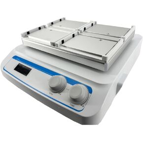 Microplate Oscillator Lab Micro-Plate Shaker with Amplitude(mm) 3 Speed Range(RPM) 100-1600 4pcs Microplates Sample Volume Time Set Range 99h59min DC Brushless Motor in Kuwait